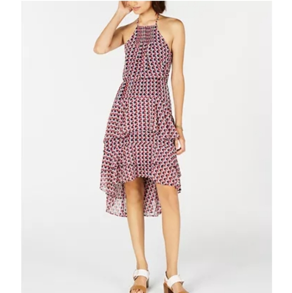 Tommy Hilfiger Dresses & Skirts - Tommy Hilfiger Tiered High-Low Halter Dress